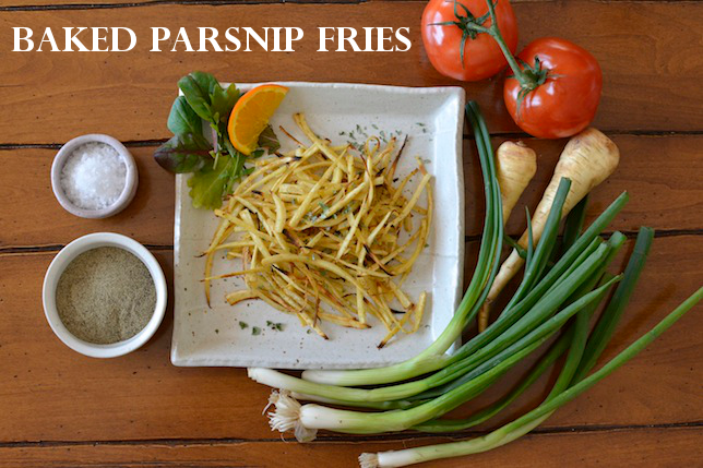 baked parsnip fries