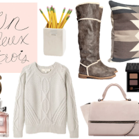 blush pink and gray