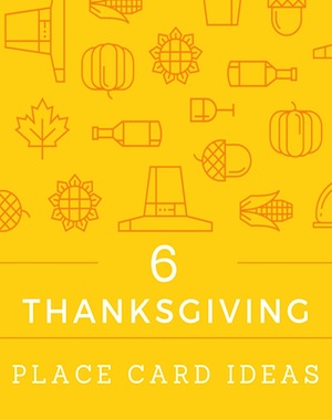 6 creative thanksgiving place card ideas