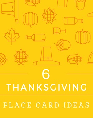 6 creative thanksgiving place card ideas
