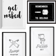 10 funny (yet classy) prints for your bathroom