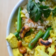 Coconut curry with cashews