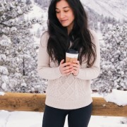 cable knit sweater