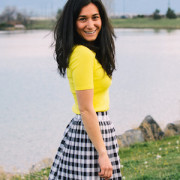 Long Gingham Skirt-Everygoodthingblog